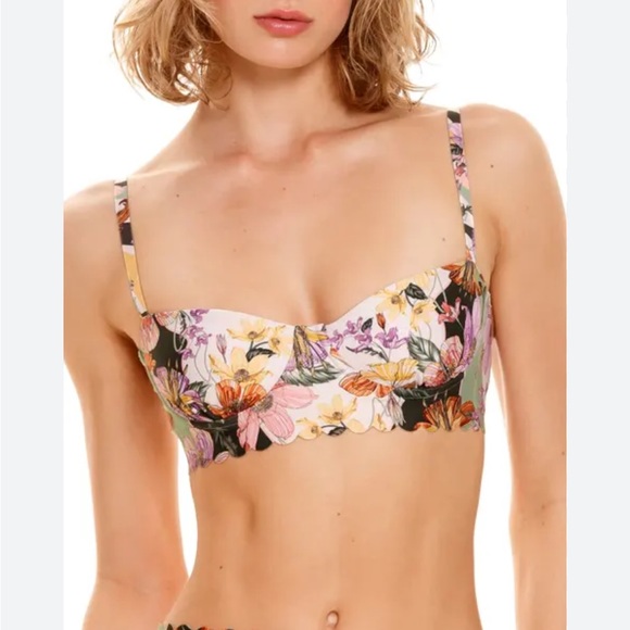 NEW Agua Bendita Lauren Bikini Top Size Small - Picture 1 of 5